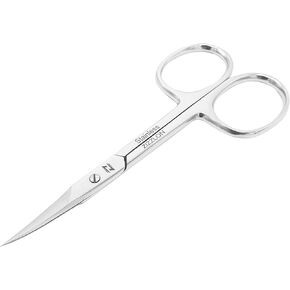 ZIZZLON Nail Scissors Curved Micro Serrated Stainless Steel Eyebrow Scissors for Eyelash, Mustache, Beard, Nose Hair, Toenail – Pedicure, Manicure Scissors for Men and Women