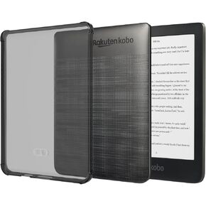 TUDIA SKN مصممة لحقيبة Kobo Clara HD مقاس 6 بوصات (2018) غطاء خلفي، [زوايا معززة] جل سيليكون نحيف مقاوم للصدمات ومضاد للاصفرار وظهر شفاف وخفيف الوزن من مادة TPU للقارئ الإلكتروني - وردي شفاف in Kuwait
