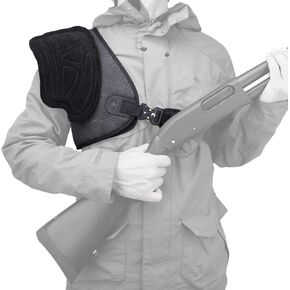 Tas Trost Canvas Leather Shooting Recoil Shield Shoulder Protective Shooting Pad Adjustable Recoil Pad for Shotgun, Rifle