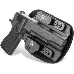WARRIORLAND IWB Hybrid Kydex & Nylon Gun Holster for Colt 1911 Holster، يناسب 1911 5 '' بدون بصريات السكك الحديدية قطع مسدس الحافظة، حافظة حمل مخفية للرجال / النساء، اليد اليمنى