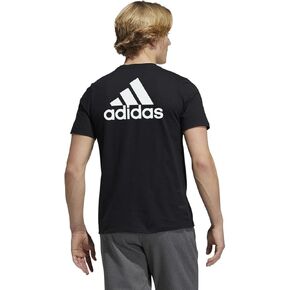 adidas Men's Amplifier Short Sleeve T-Shirt, Black/White