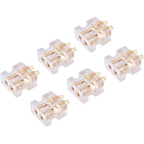 6 pcs 0.78 2pin Socket Female Double Pin DIY Custom High End Headphone Cable Accessories Pin Plug HiFi Earphone Accessories