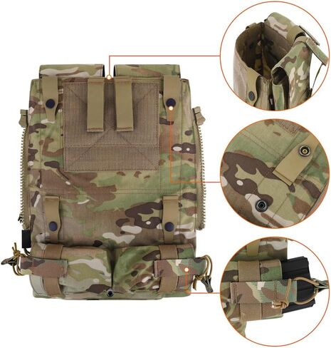حقيبة ظهر بسحاب على شكل وحدات تكتيكية من KRYDEX لسترة JPC2.0 CPC AVS سحاب مولي اللوحة الخلفية (MC) in Saudi Arabia