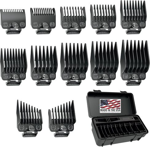 Wahl Clipper Genuine Elite Attachment Guard Organization Kit with Hair Clipper Guide Combs, 14 Piece Elite Storage Kit for Wahl Hair Clippers -3291-200 in Saudi Arabia