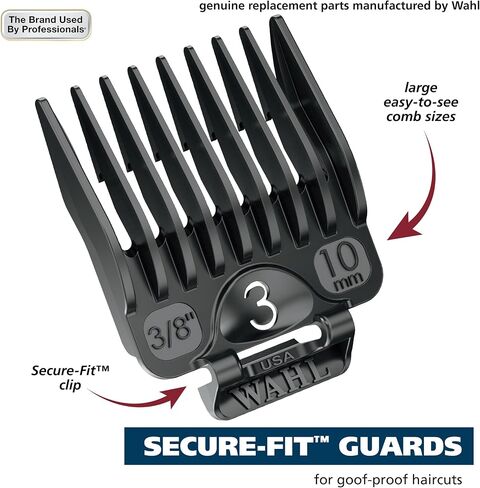 Wahl Clipper Genuine Elite Attachment Guard Organization Kit with Hair Clipper Guide Combs, 14 Piece Elite Storage Kit for Wahl Hair Clippers -3291-200 in Saudi Arabia
