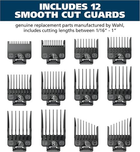 Wahl Clipper Genuine Elite Attachment Guard Organization Kit with Hair Clipper Guide Combs, 14 Piece Elite Storage Kit for Wahl Hair Clippers -3291-200 in Saudi Arabia