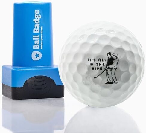 Ball Badge - Golf Ball Stamp, Self-Inking Golf Ball Stamper, Golf Ball Marker, Reusable Golf Ball Marking Tool to Identify Golf Balls, Reusable Ink Stamp for Golf Balls (Caddy Otto) in Kuwait