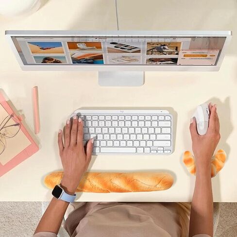Soft Toast Bread Baguette Shape Anti-Skid Keyboard Wrist Rest Support & Mouse Wrist Support for Office,Computer,Laptop& Mac in Kuwait