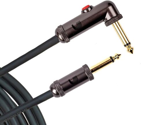 كابل جيتار D'Addario Accessories - سلك جيتار - كابل قاطع الدائرة - مفتاح قطع الإغلاق لكتم الصوت عند تغيير الآلة - 10 أقدام/3.05 متر - أطراف مستقيمة/زاوية قائمة - عبوة واحدة in Kuwait
