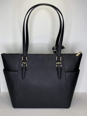 MICHAEL Michael Kors Charlotte Large Zip Tote bundled with matching Trifold Wallet, Purse Hook and Skinny Scarf in Saudi Arabia