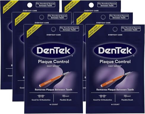 DenTek Easy Brush Advanced Clean Interdental Cleaners, Standard, 10 Count in Saudi Arabia