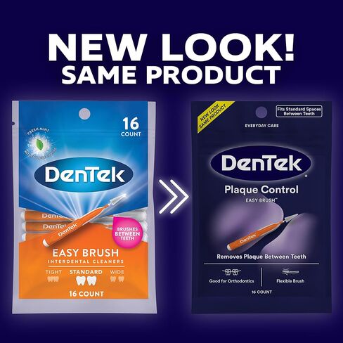 DenTek Easy Brush Advanced Clean Interdental Cleaners, Standard, 10 Count in Saudi Arabia