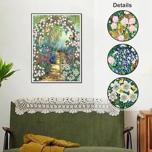 WSLWXSHM 5D Special Shape Diamond Art Kits for Beginners, Diamond Painting Kits for Adults Flower, Crystal Rhinestones Diamond Painting for Home Wall Decoration Gift 12×12inch/30×30cm, Letter in Saudi Arabia