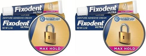 Fixodent Ultra Max Hold Denture Adhesive, 2.2 oz, (Packaging may vary) in Saudi Arabia