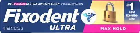 Fixodent Ultra Max Hold Denture Adhesive, 2.2 oz, (Packaging may vary) in Saudi Arabia