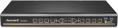 Vertiv Avocent SwitchView Desktop KVM، 4 منافذ، شاشة رأس واحدة، موصل عالمي، متوافق مع TAA، تحويل بدون تأخير، USB 3.0، شحن عالي السرعة، تبديل المفتاح الساخن (SV240DPH-400) in Saudi Arabia