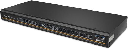 Vertiv Avocent SwitchView Desktop KVM، 4 منافذ، شاشة رأس واحدة، موصل عالمي، متوافق مع TAA، تحويل بدون تأخير، USB 3.0، شحن عالي السرعة، تبديل المفتاح الساخن (SV240DPH-400) in Saudi Arabia