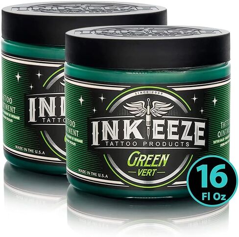 INKEEZE Mutant Serum Green Tattoo Ointment Limited Edition Bored Ape Yacht Club NFT, Made in USA, 16oz in Saudi Arabia