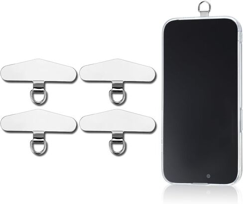 Nogeqi 4 قطع شريط حبل للهاتف متعدد الوظائف مادة حديدية للهاتف شريط ربط عالمي للهاتف الخلوي بدون لاصق متوافق مع معظم الهواتف الذكية، فضي in Kuwait