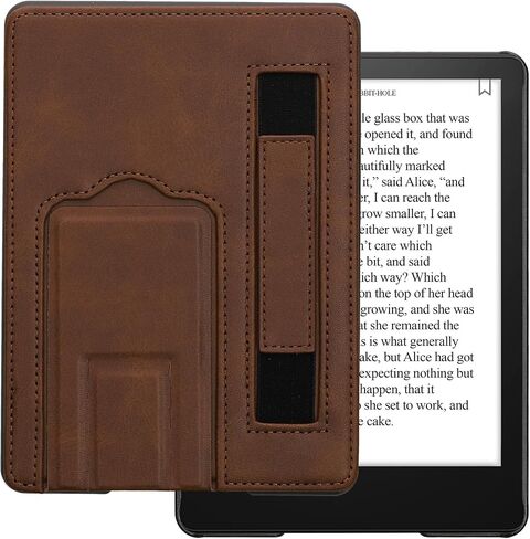 غطاء جلد PU قابل للطي وحامل للقارئ الإلكتروني متوافق مع Amazon Kindle Paperwhite 11. حافظة الجيل 2021 - أزرق داكن in Saudi Arabia