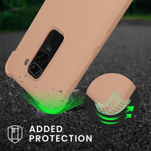 kwmobile Crossbody Case Compatible with Xiaomi Redmi Note 9 Case - TPU Silicone Cover with Strap - Coconut Swirl in Saudi Arabia