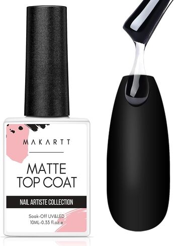 Makartt Glitter Top Coat Gel Nail Polish, No Wipe Nail Gel Top Coat Nail Polish, High Gloss Gel Coat for Acrylic Nails Soak Off Holographic Gel Top Shiny Finish Long Lasting for Nail Salon & Home DIY in Saudi Arabia