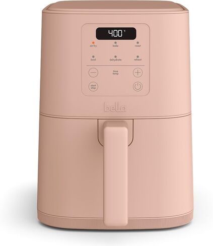 مقلاة هوائية رفيعة سعة 4 كيو تي من بيلا، تناسب أدوات المطبخ في أي مكان، طلاء سيراميك غير لاصق من EverGood، درجة حرارة قابلة للتعديل، 6 خيارات طهي محددة مسبقًا، إيقاف تلقائي لمدة 60 دقيقة مع نغمة مسموعة، سعة 3.3 رطل، حليب الشوفان in Kuwait