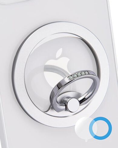 Magnetic Phone Grip (MagGo) Removable Phone Holder Stand Adjustable Finger Ring Grip Compatible with Magsafe for All Smartphone/Case (Rose Gold) in Saudi Arabia