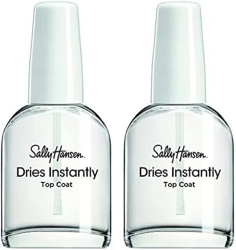 Sally Hansen Dries Instantly Top Coat Nail Polish for Women, No Fade, 0.45 Fl Oz, Fast Drying Nail Color Protection, Resists Smudging, Chipping, and Fading in Saudi Arabia