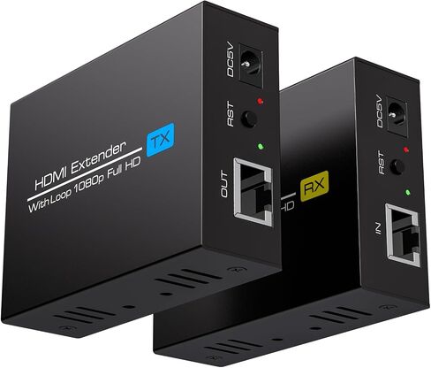394ft/120M HDMI KVM USB موسع عبر إيثرنت 1080P HDMI وموسع USB للتحكم عن بعد في إشارات HDMI وأجهزة USB مع وظيفة الحلقة in Saudi Arabia