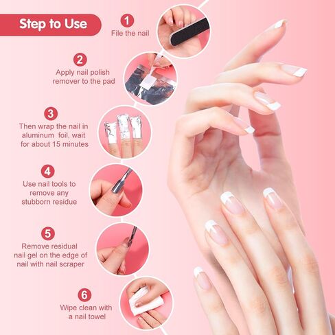 1080 PCS Pink Lint Free Nail Wipes, Eyelash Extension Wipes, Super Absorbent Soft Non-Woven with a Pump Dispenser Bottle Disposable Nail Polish Remover for Polish Clean Acrylic Nails Remover in Saudi Arabia
