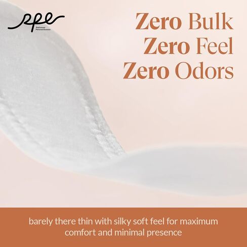 100% Organic Long Panty Liners for Women Long, Ultra Thin Cotton Cover, Long Pantiliners, Light Absorbency, Unscented Barely There Pantie Liners, Individually Wrapped (Long Liner, Size 2, 96ct) in Saudi Arabia