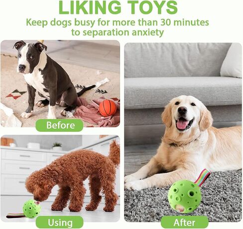 Rensh Dog Chew Toys, Treat Dispensing Dog Toys for Refillable Homemade Freezable Food to Keep Them Busy, Durable Puzzle Toys to Reduce Anxiety, Interactive Dog Toys with Silicone Tray Mold (Brown) in Saudi Arabia