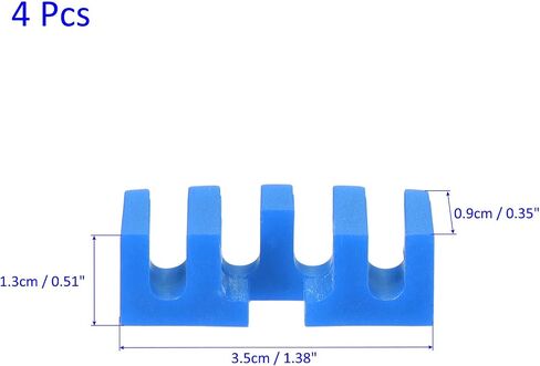 4 Pack Badminton Stringing Racquet Load Spreader - Badminton Pressure Reducer Stringing Protector Threading Machine Adapter for Repair Fixing (Black) in Saudi Arabia