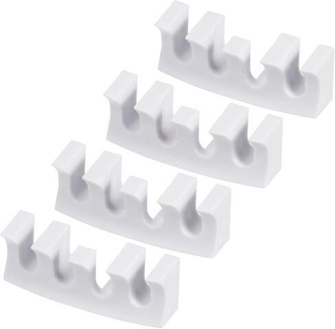 4 Pack Badminton Stringing Racquet Load Spreader - Badminton Pressure Reducer Stringing Protector Threading Machine Adapter for Repair Fixing (Black) in Saudi Arabia