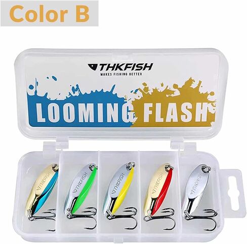 THKFISH Fishing Lures - Trout & Pike Bass Lures, 5pcs 1/8oz-3/4oz in Kuwait