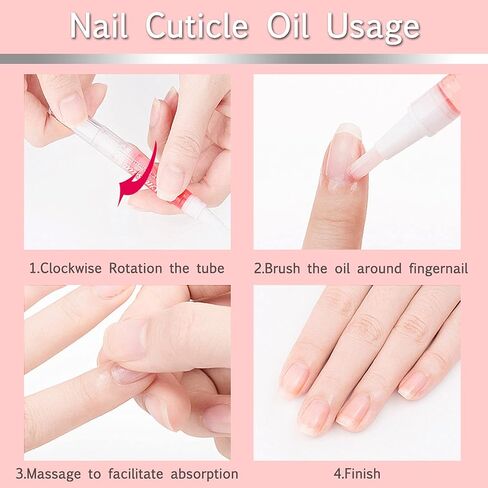 SULLMAR 4in1 Nail Hardener Nail Strengthener Nail Rescue Calcium Primer for Thin Nails Growth Nail Repair Nail Care Kit with Cuticle Oil Cuticle Remover Gel Cream in Saudi Arabia