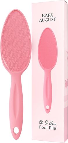 Bare August Glass Foot File Callus Remover for Feet - Heel Scraper & in Shower Foot Scrubber Dead Skin Remover - Pedicure Foot Buffer for Soft Feet in Saudi Arabia