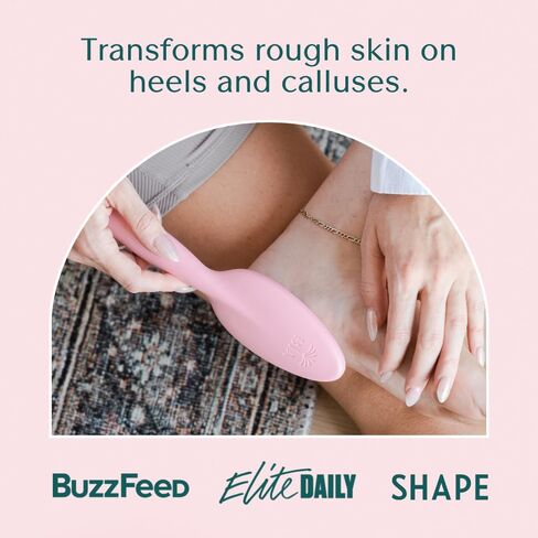 Bare August Glass Foot File Callus Remover for Feet - Heel Scraper & in Shower Foot Scrubber Dead Skin Remover - Pedicure Foot Buffer for Soft Feet in Saudi Arabia