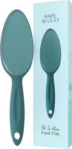 Bare August Glass Foot File Callus Remover for Feet - Heel Scraper & in Shower Foot Scrubber Dead Skin Remover - Pedicure Foot Buffer for Soft Feet in Saudi Arabia