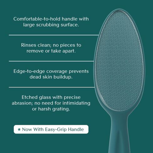 Bare August Glass Foot File Callus Remover for Feet - Heel Scraper & in Shower Foot Scrubber Dead Skin Remover - Pedicure Foot Buffer for Soft Feet in Saudi Arabia