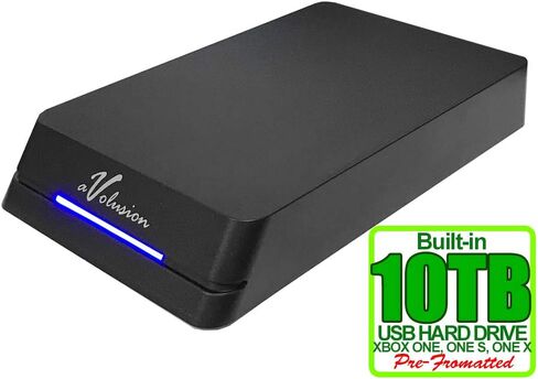 Avolusion HDDGear Pro 10 تيرابايت (10000 جيجابايت) 7200 دورة في الدقيقة 256 ميجابايت كاش USB 3.0 محرك الأقراص الصلبة الخارجي للألعاب (لأجهزة Xbox Series X|S، ONE X/S، منسق مسبقًا) (متجدد) in Saudi Arabia