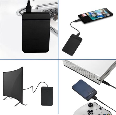 Portable 500GB External Hard Drive HDD — USB 3.0 & USB C for PC, Mac, PlayStation, Phone & Xbox - Ultra Fast in Saudi Arabia