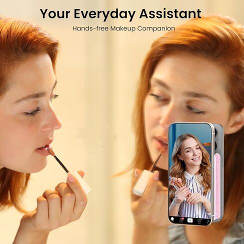 عبوتان من حافظة الهاتف التي يمكن تركيبها على الوجهين، حامل هاتف لاصق من السيليكون لهواتف iPhone وAndroid، حامل قوي بدون استخدام اليدين لالتقاط صور السيلفي ومقاطع الفيديو - أسود in Kuwait