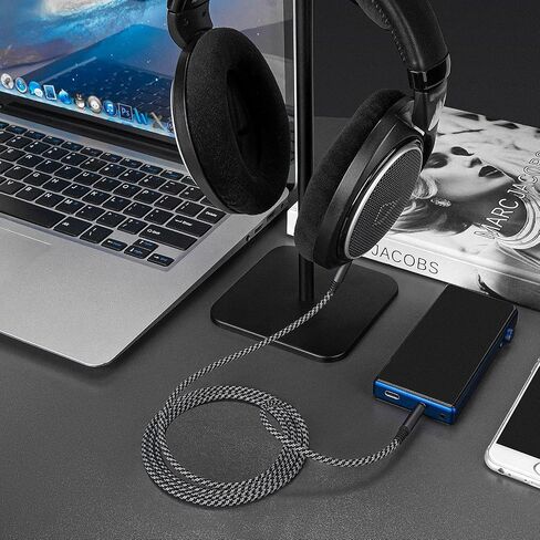 Geekria Audio Cable Compatible with Sennheiser HD620S, HD599SE, HD599, HD598, HD598SE, HD560S, HD598SR, HD400PRO, HD579, HD569, 1/8" (3.5mm) to 2.5mm Braided Nylon Replacement Cord (10ft / 3.0 m) in Saudi Arabia