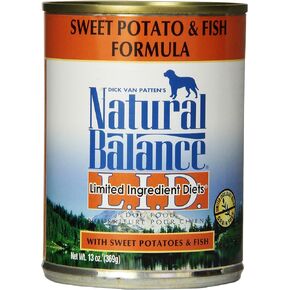 طعام الكلاب بتركيبة البطاطا الحلوة من ناتشورال بالانس (عبوة من 12 علبة سعة 13 أونصة) in Kuwait