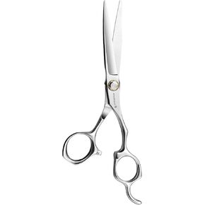 AOLANDUO 6 Inch Sword Blade Hair Scissors/Barber Scissors-High End Japanese AICHI Steel Handmade Hair Cutting Shears with Offset Handle for Salon Stylists Beauticians & Hairdresser