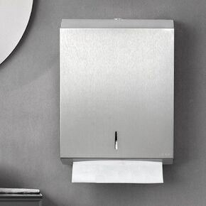 Commercial Paper Towel Dispenser Wall Mount Multifold/Trifold/C Fold Towels Commercial Toilet Paper Holder 300 for Restroom,Workshop,Shop,Office or Kitchen