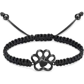 Paw Print Urn Bracelet for Pets Ashes Stainless Steel Dog Cat Paw Cremation Bangle Locket Bracelet Memorial Ashes Holder Keepsake Jewelry