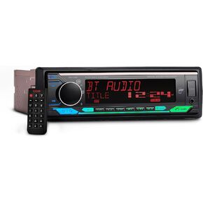 DS18 SDX-P200 Digital Media Receiver Single Din, Car Stereo Radio DSP, High Power 4 x 60 Watts, APP, Bluetooth Audio and Calling, Aux Input, USB, Mechless, AM/FM, 3V + 3.5V Subwoofer